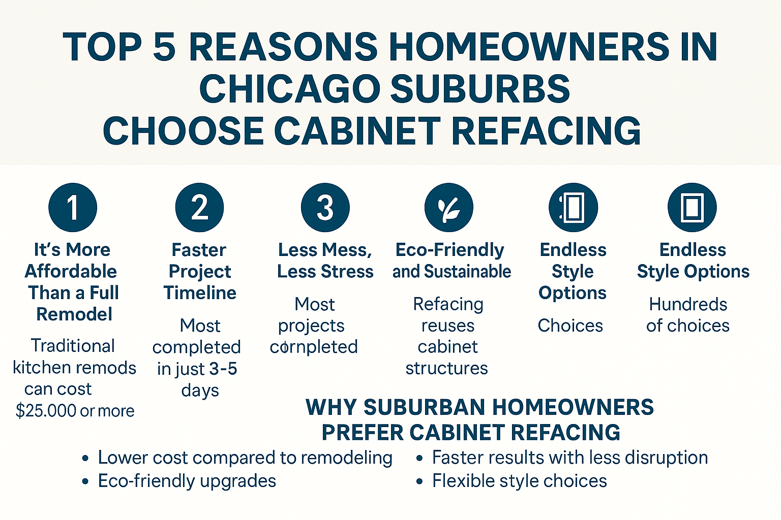 cabinet refacing Chicago suburbs
